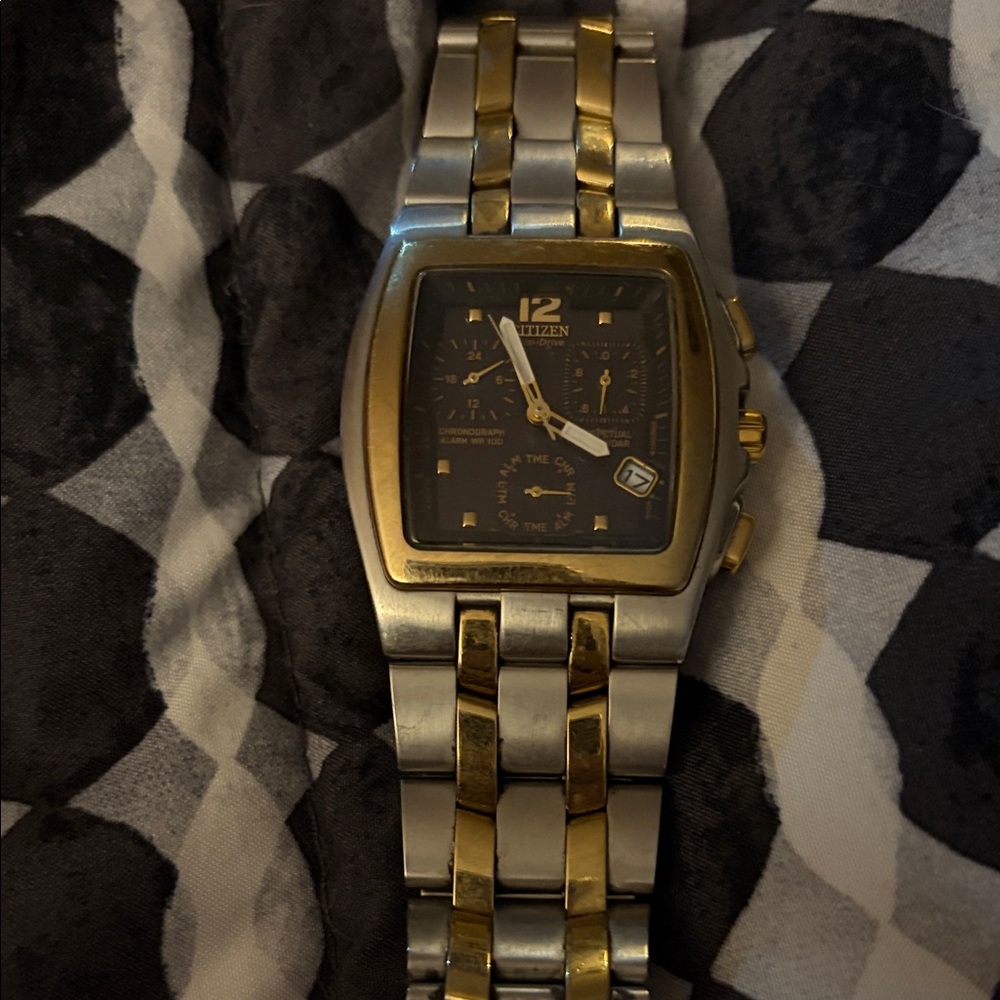 Citizen Gold and Silver Chronograph Watch